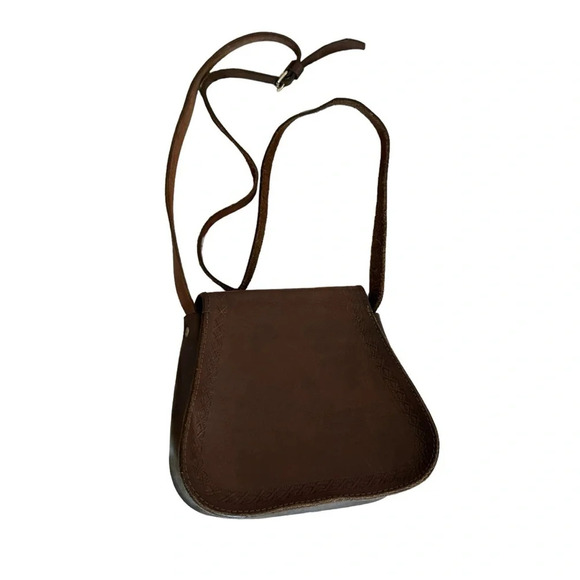 Handmade Genuine Leather Purse For womwith Peruvian Textile - Cuzco PERU - Picture 2 of 8